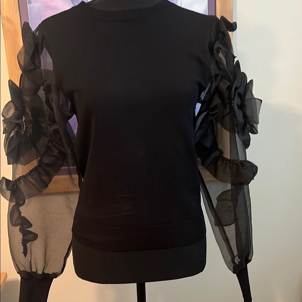 Zara fancy sweater top size L.